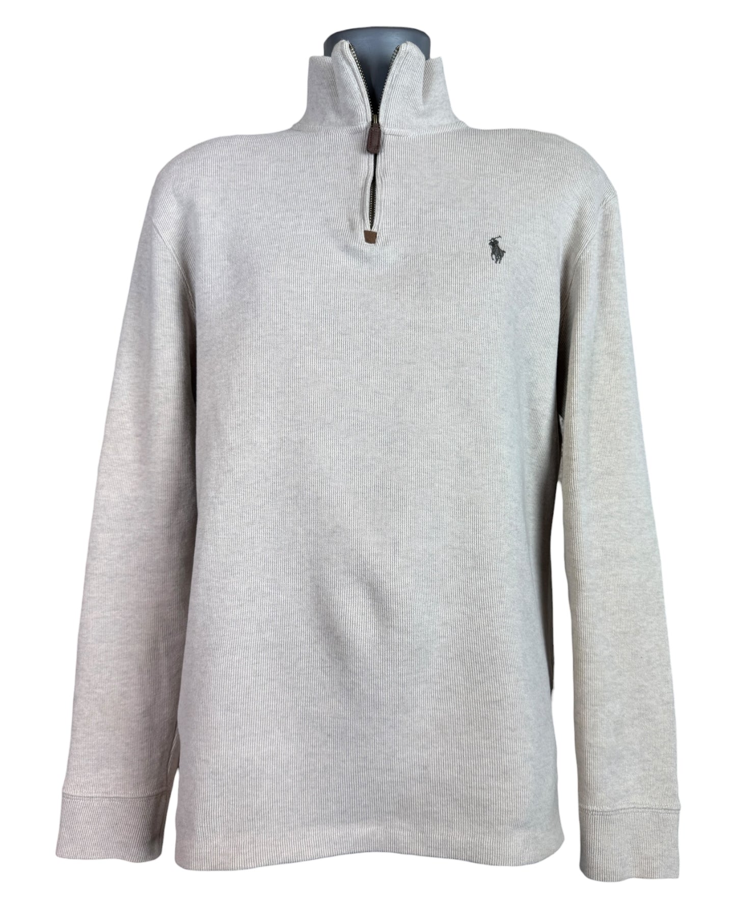 Polo Ralph Lauren Half Zip Pullover beige Größe L