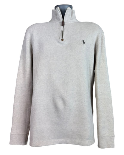 Polo Ralph Lauren Half Zip Pullover beige Größe L