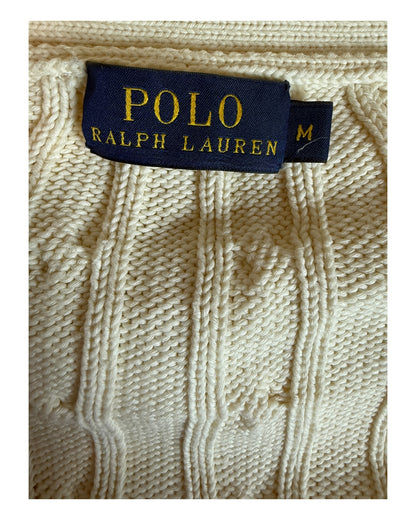 Polo Ralph Lauren Zopfmuster Cardigan beige Größe M