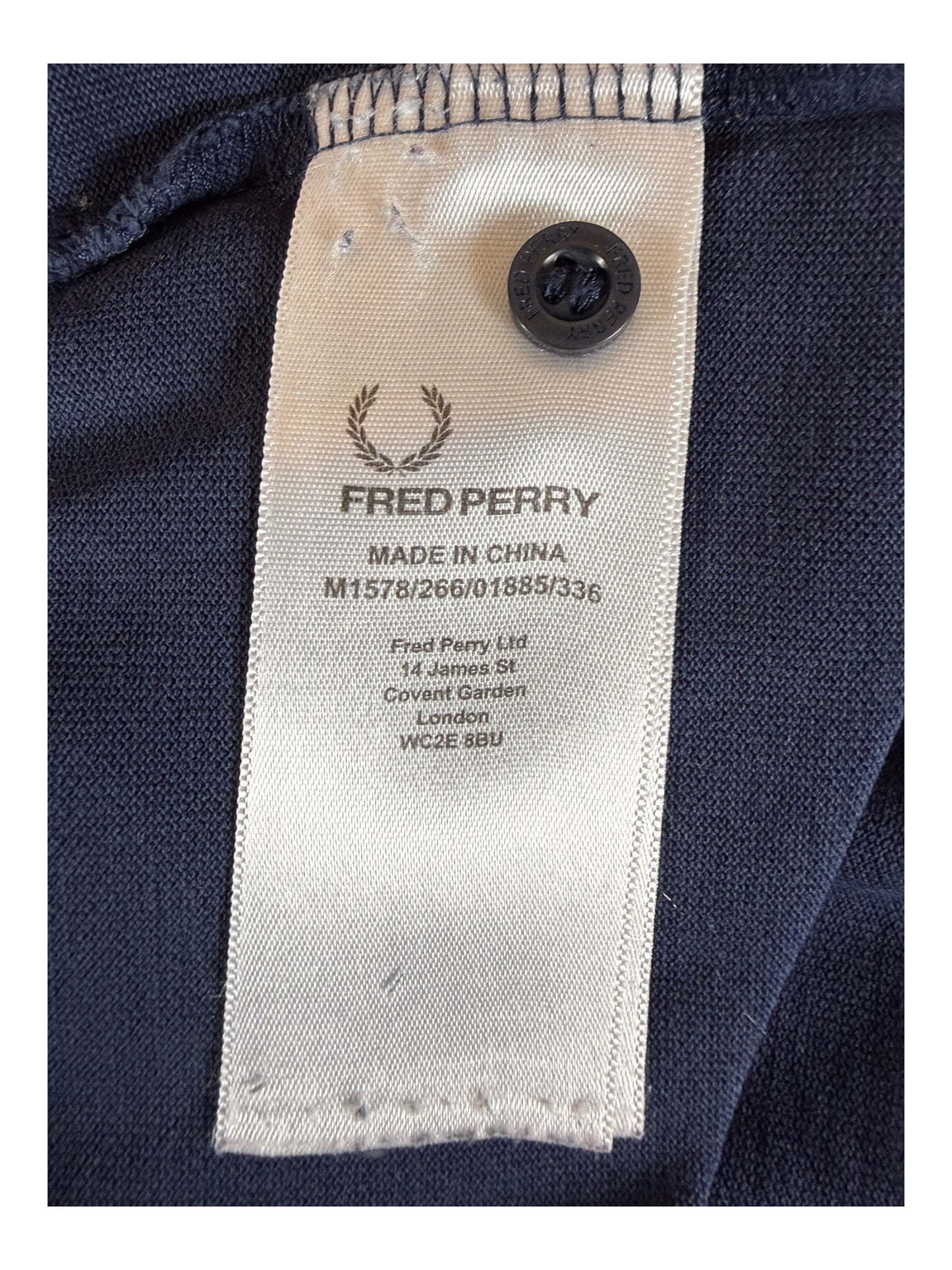 Fred Perry Poloshirt marineblau Größe M