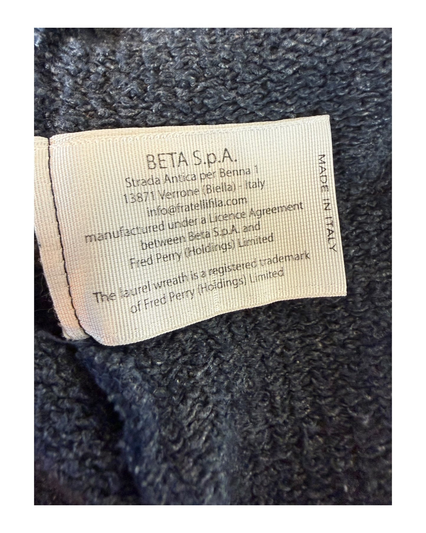 Fred Perry Pullover marineblau Größe XL