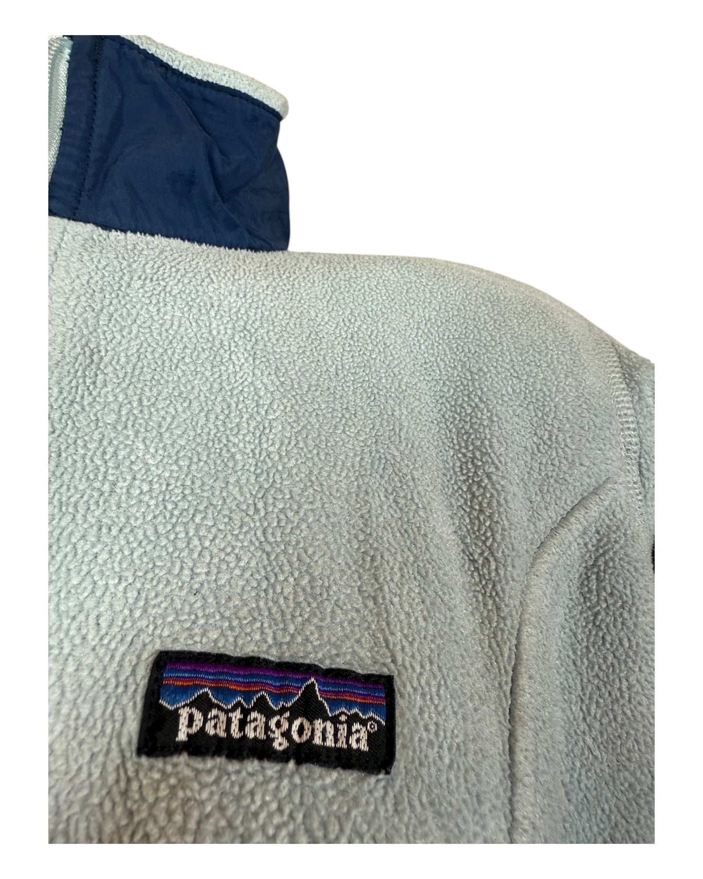Patagonia Fleece Jacke hellblau Größe L