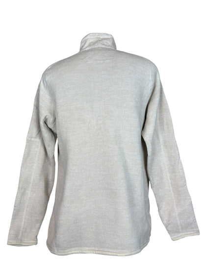 Patagonia Fleece Half Zip Pullover beige Größe XL