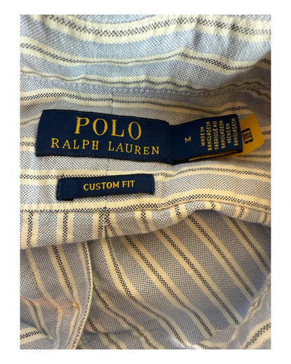Polo Ralph Lauren Oxfordhemd hellblau weiß gestreift Größe M