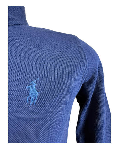 Polo Ralph Lauren Knit Oxford Bluse marineblau Größe S