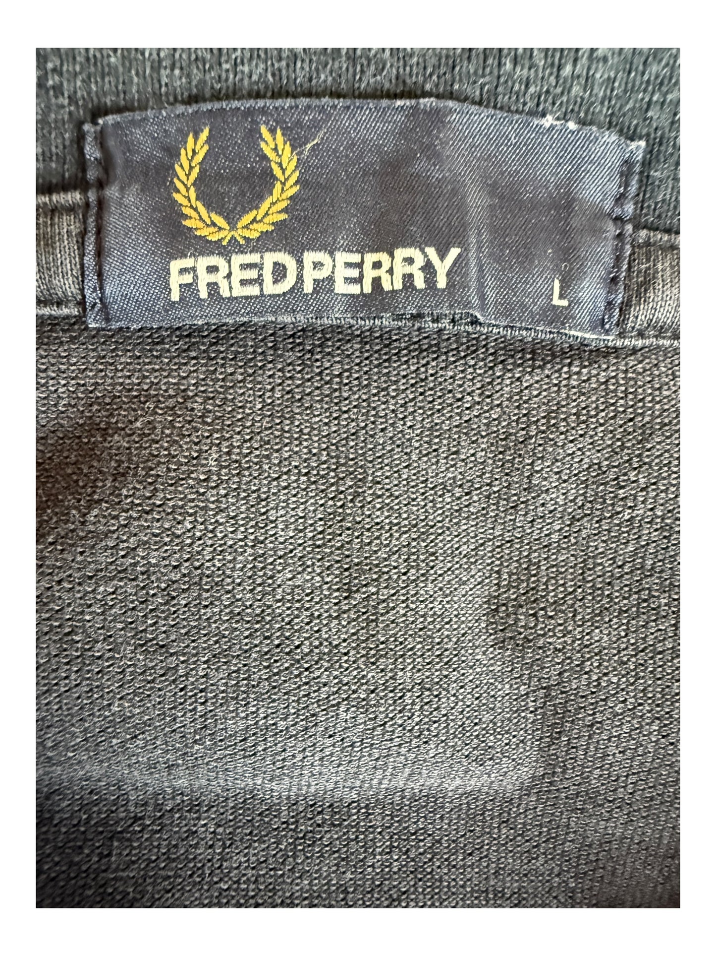 Fred Perry Poloshirt schwarz Größe L