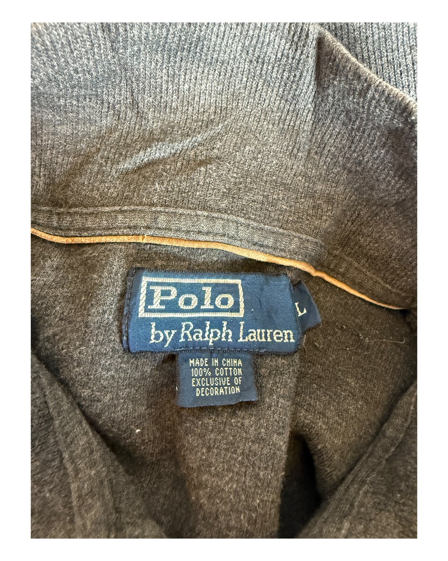 Polo by Ralph Lauren Half Zip Pullover grau Größe L