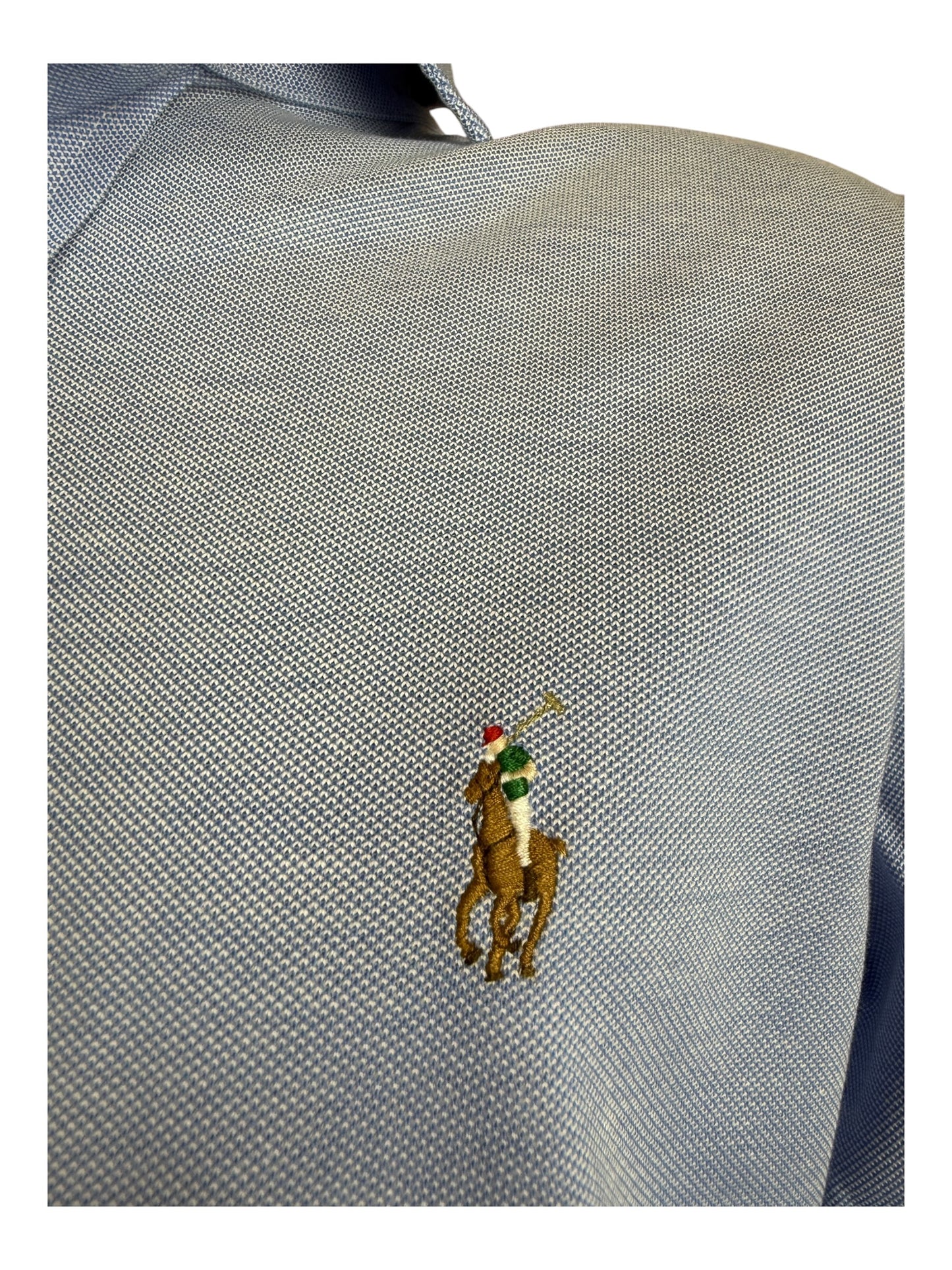 Polo Ralph Lauren Knit Oxfordhemd hellblau Größe M