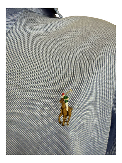 Polo Ralph Lauren Knit Oxfordhemd hellblau Größe M