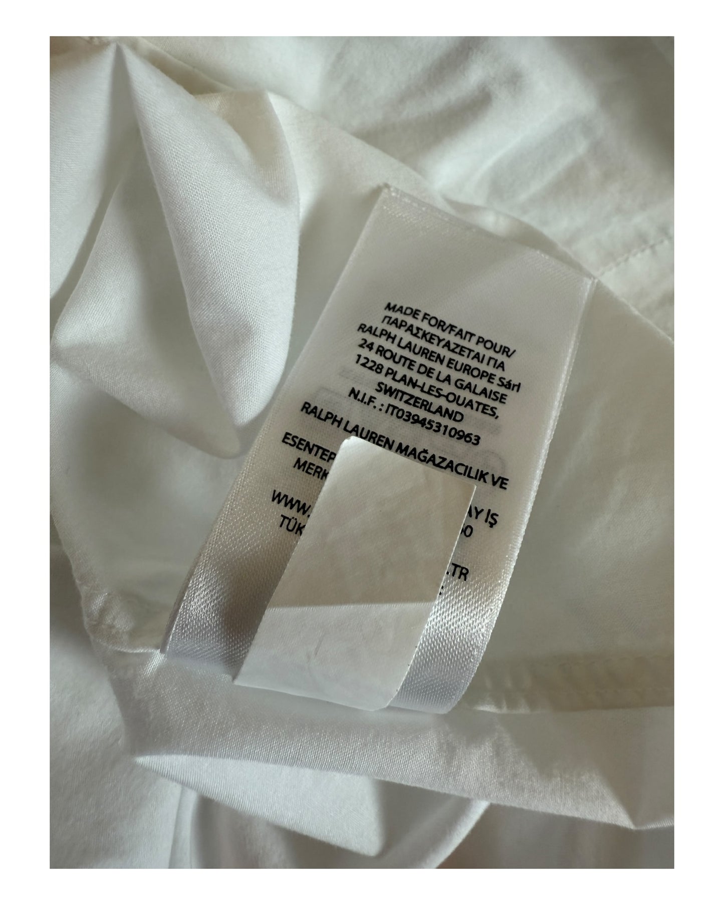 Polo Ralph Lauren Hemd weiß Größe M