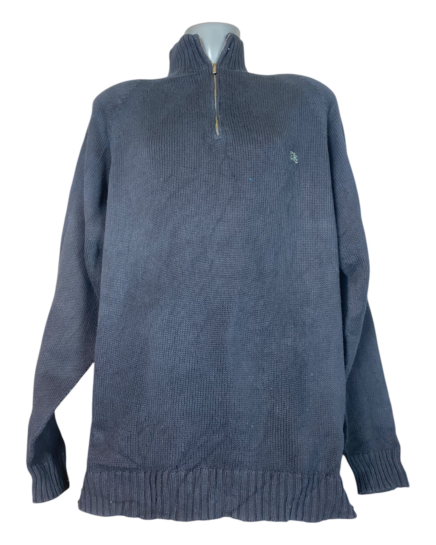 Burberry Half Zip Pullover schwarz Größe XL