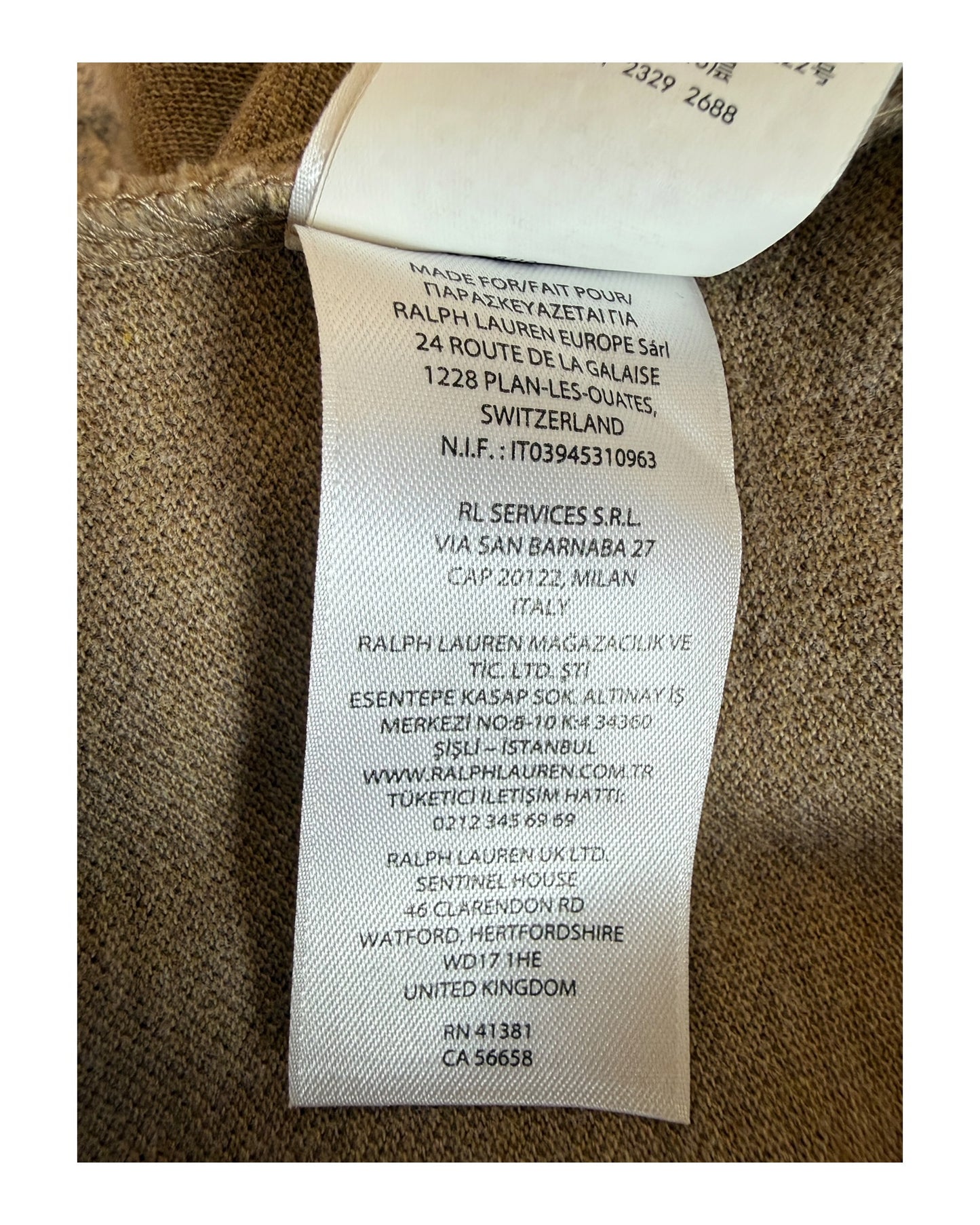 Polo Ralph Lauren Poloshirt braun Größe M