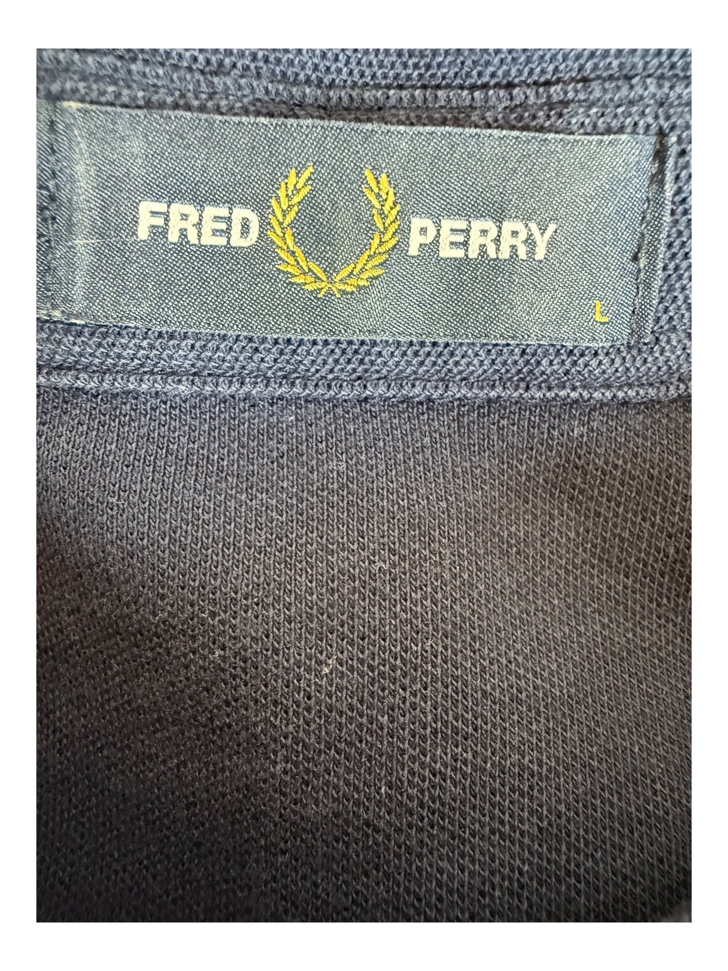 Fred Perry Poloshirt marineblau Größe L