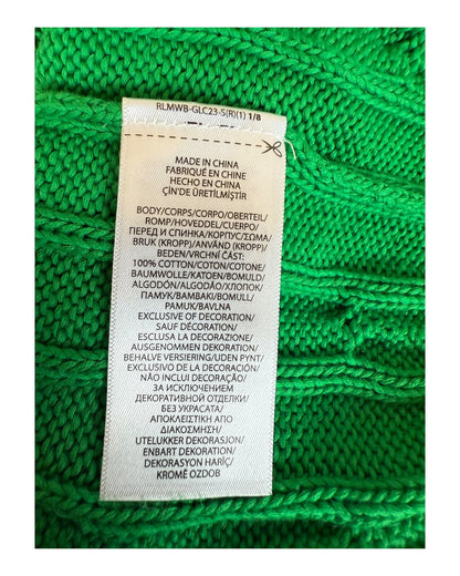 Polo Ralph Lauren Zopfmuster Pullover grün Größe S