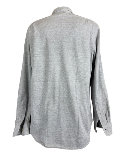 Polo Ralph Lauren Knit Oxfordhemd grau Größe L