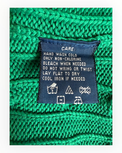 Polo Ralph Lauren Zopfmuster Pullover grün Größe M