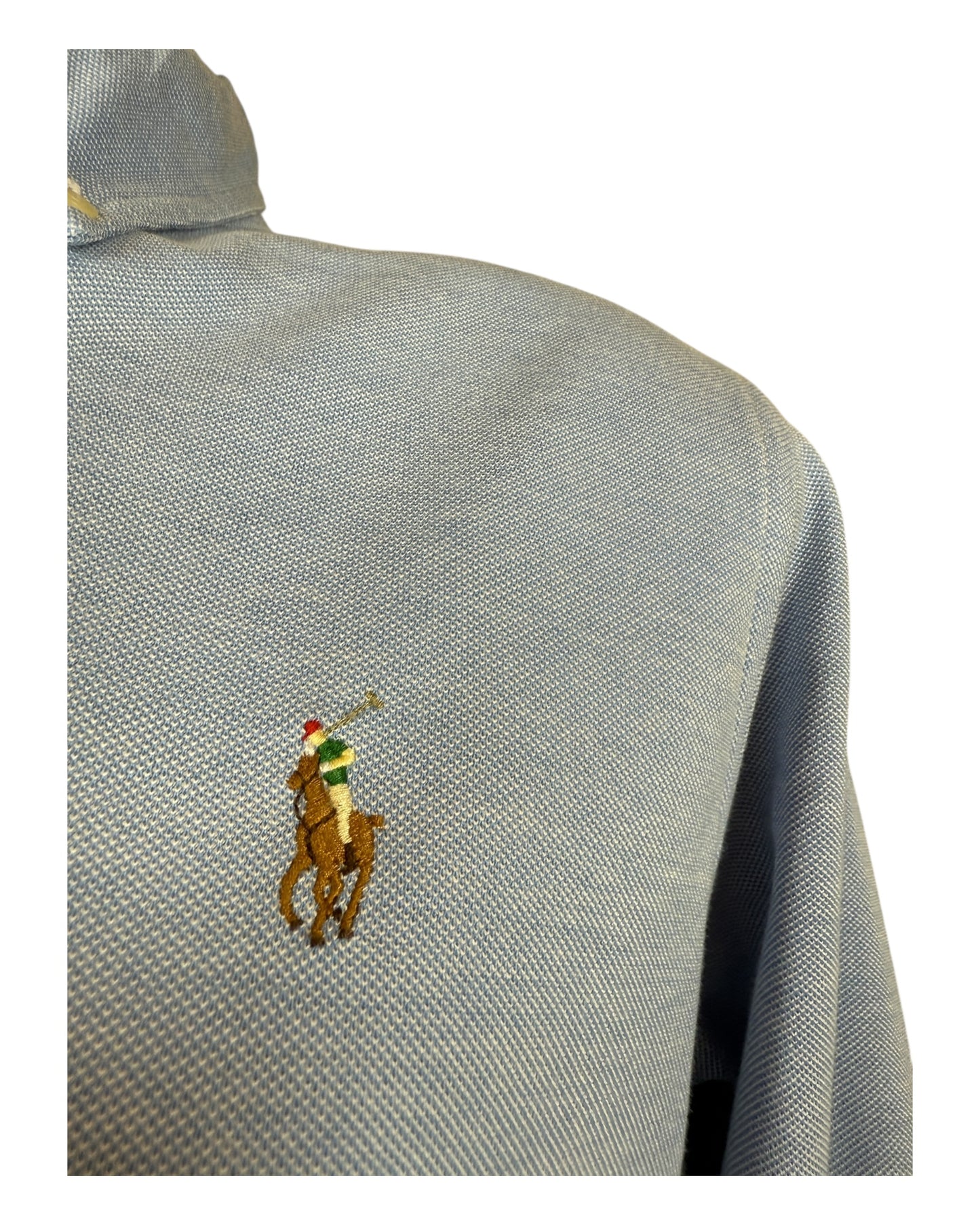 Polo Ralph Lauren Knit Oxfordhemd hellblau Größe S