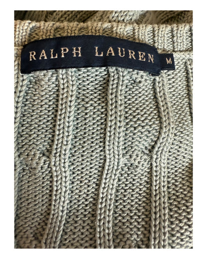 Polo Ralph Lauren Zopfmuster Pullover hellblau Größe M