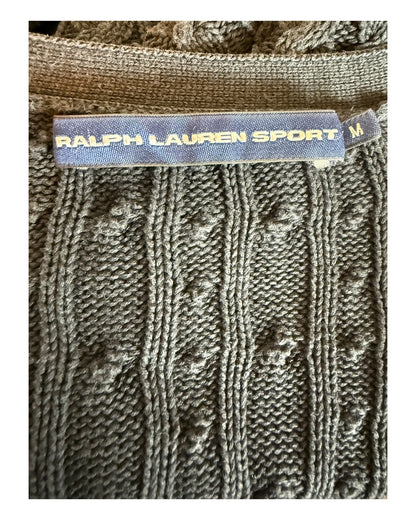 Polo Ralph Lauren Zopfmuster Cardigan schwarz Größe M