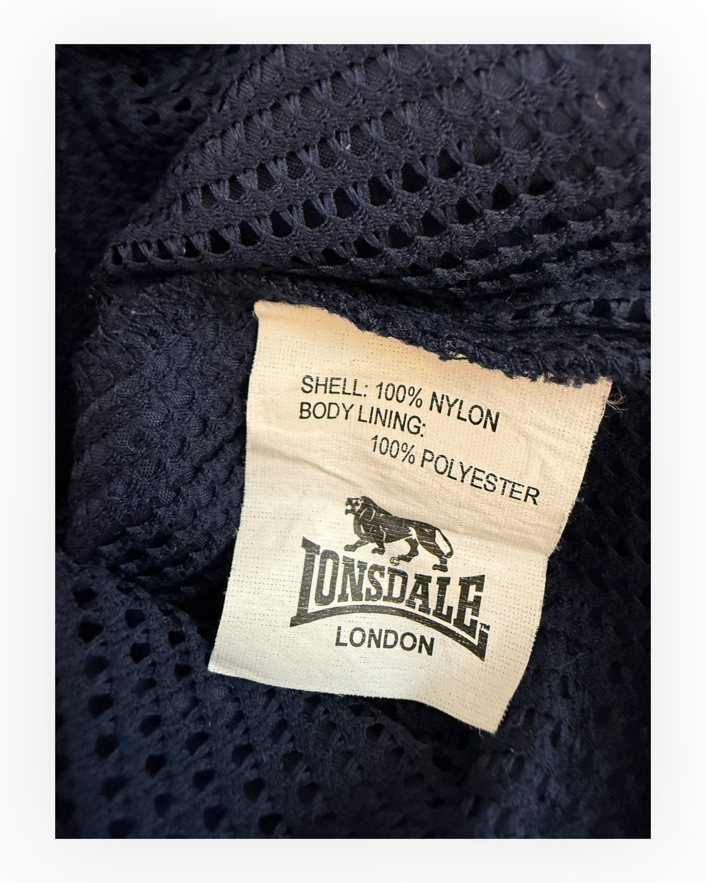 Lonsdale Windbreaker marineblau Größe M