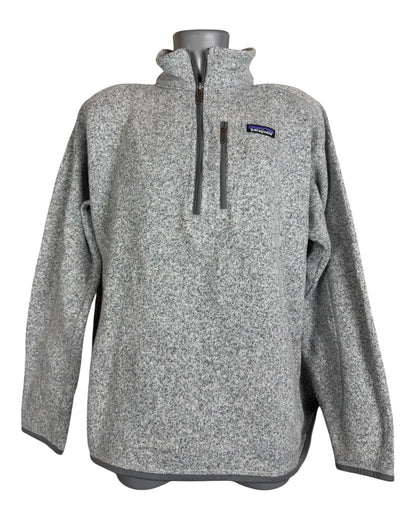 Patagonia Fleece Half Zip Pullover grau Größe XL