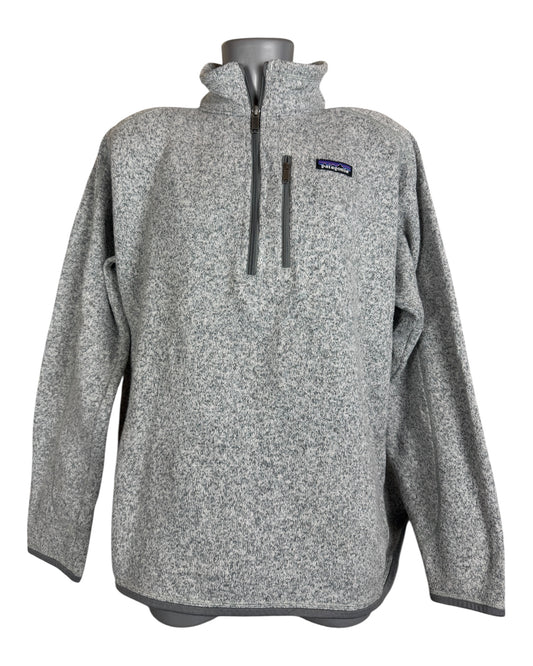 Patagonia Fleece Half Zip Pullover grau Größe XL