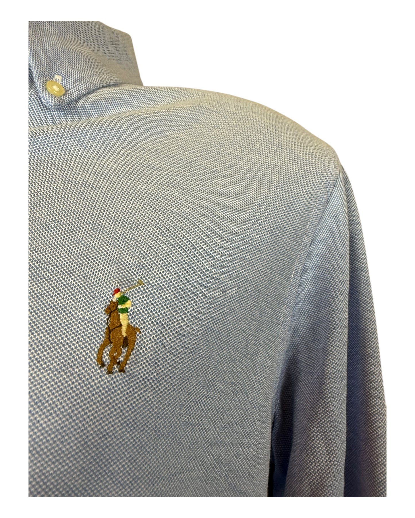 Polo Ralph Lauren Knit Oxfordhemd hellblau Größe M