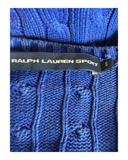 Polo Ralph Lauren Zopfmuster Pullover blau Größe S