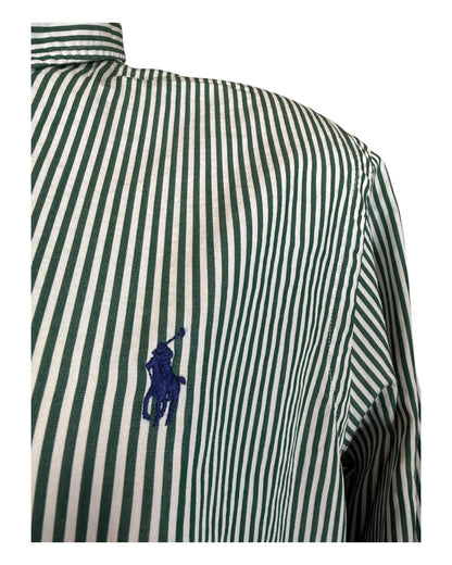Polo Ralph Lauren Hemd grün weiß gestreift Größe L