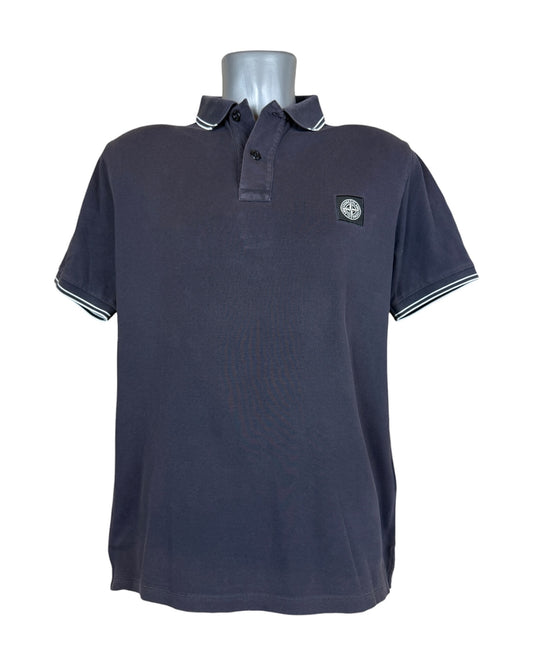 Stone Island Poloshirt schwarz Größe L