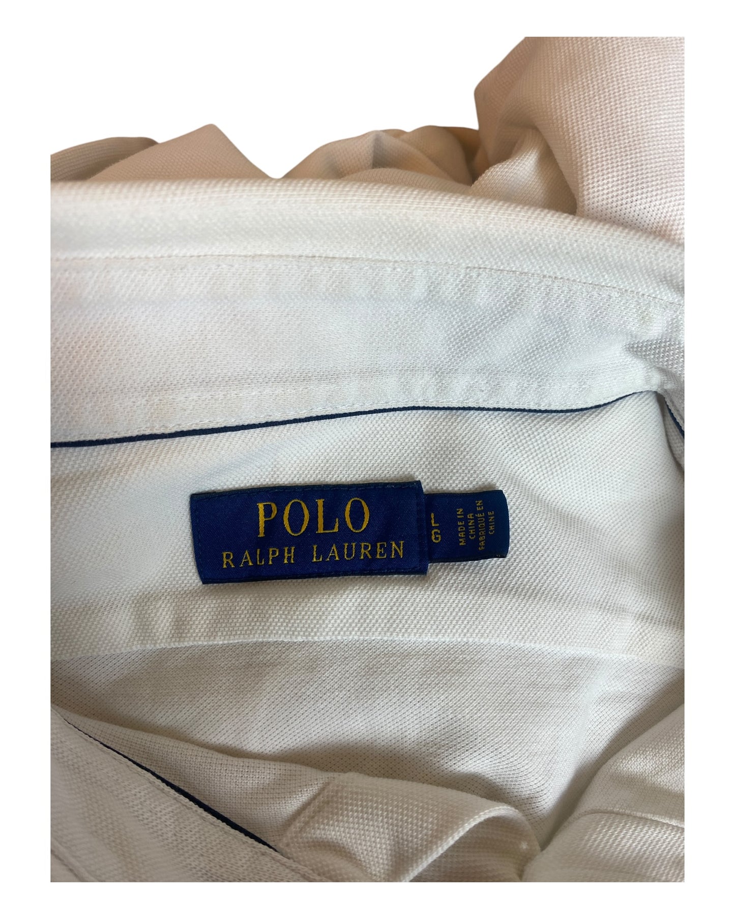 Polo Ralph Lauren Knit Oxfordhemd weiß Größe L