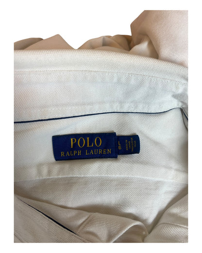 Polo Ralph Lauren Knit Oxfordhemd weiß Größe L