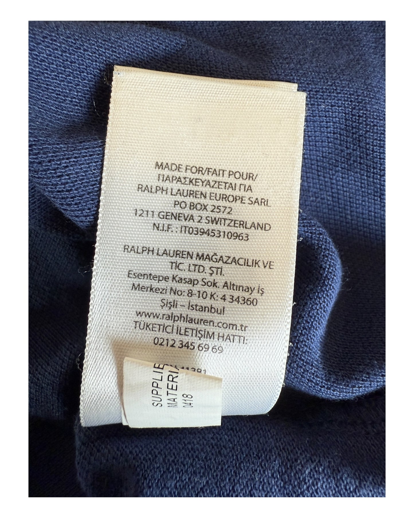 Polo Ralph Lauren Poloshirt marineblau Größe M