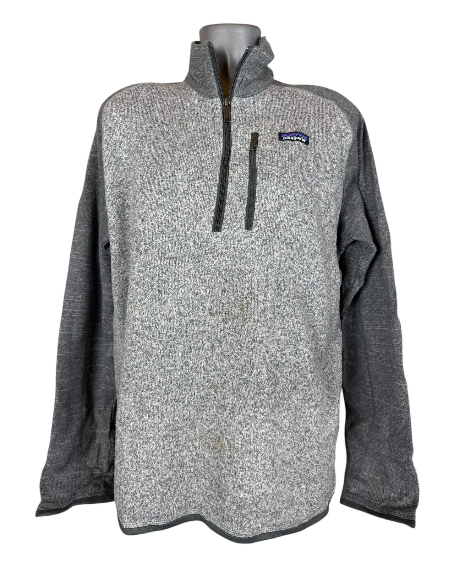 Patagonia Fleece Half Zip Pullover grau Größe L