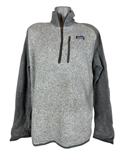 Patagonia Fleece Half Zip Pullover grau Größe L