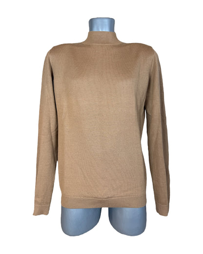 Paul Pullover High Neck braun Größe L