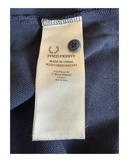 Fred Perry Poloshirt marineblau Größe M