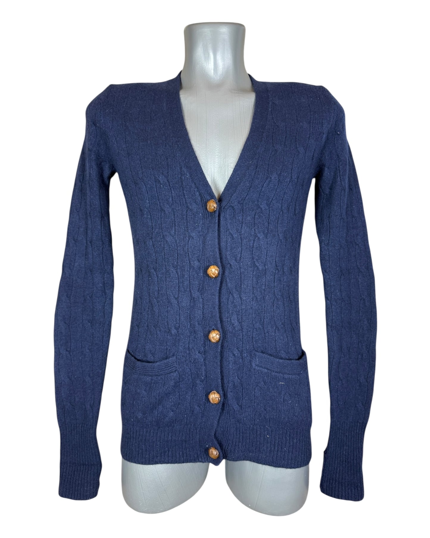 Polo Ralph Lauren Zopfmuster Cardigan marineblau Größe M