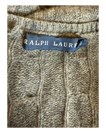 Polo Ralph Lauren Zopfmuster Pullover grau Größe M