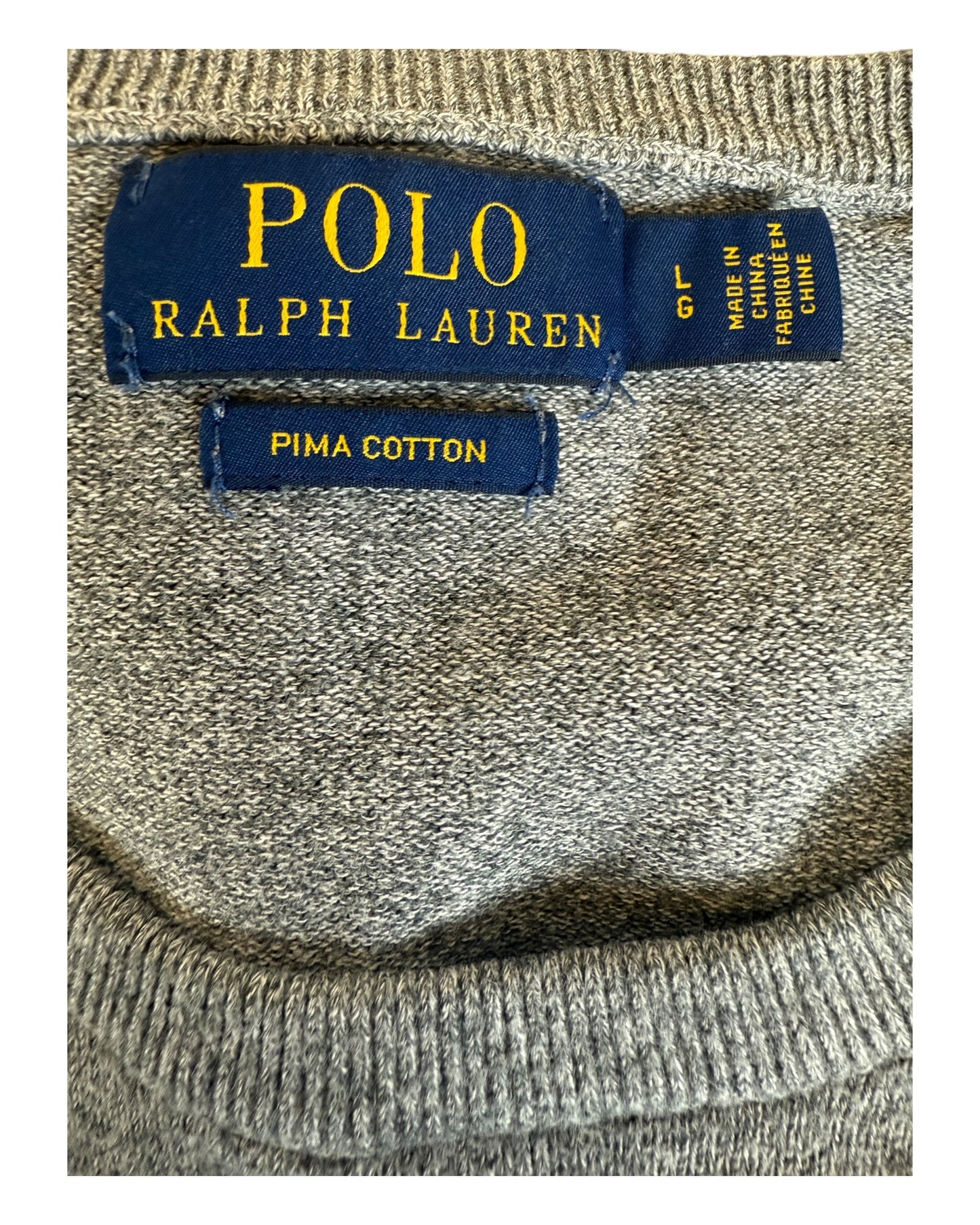 Polo Ralph Lauren Pullover Sweater grau Größe L