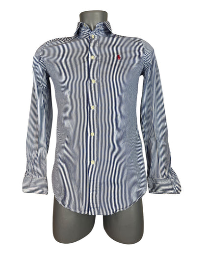 Polo Ralph Lauren Bluse blau weiß gestreift Größe S