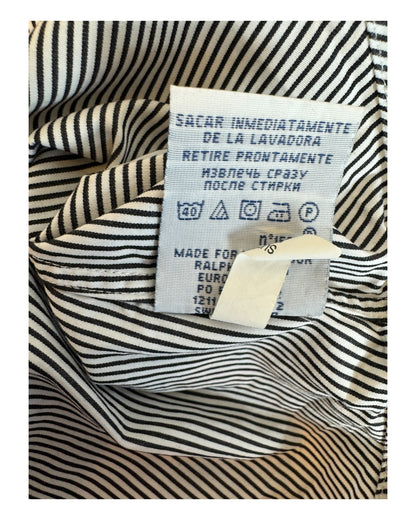 Polo Ralph Lauren Hemd schwarz weiß gestreift Größe M