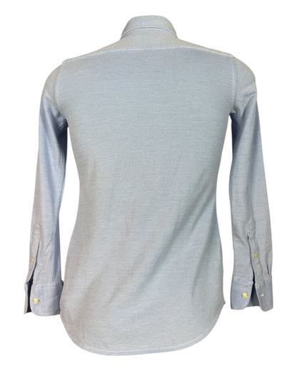 Polo Ralph Lauren Knit Oxford Bluse hellblau Größe S
