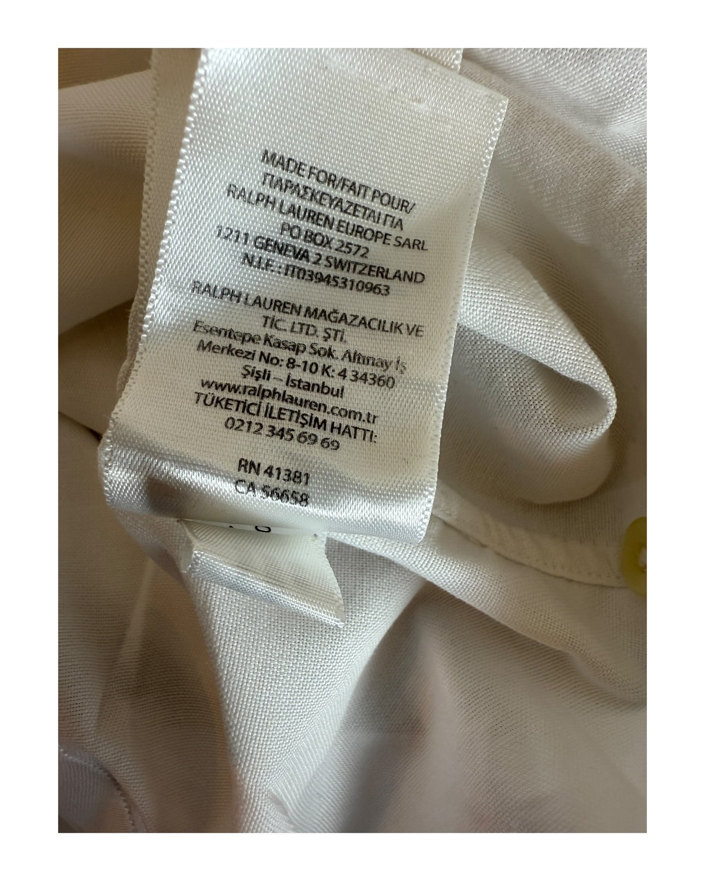 Polo Ralph Lauren Kurzarm Bluse weiß Größe M