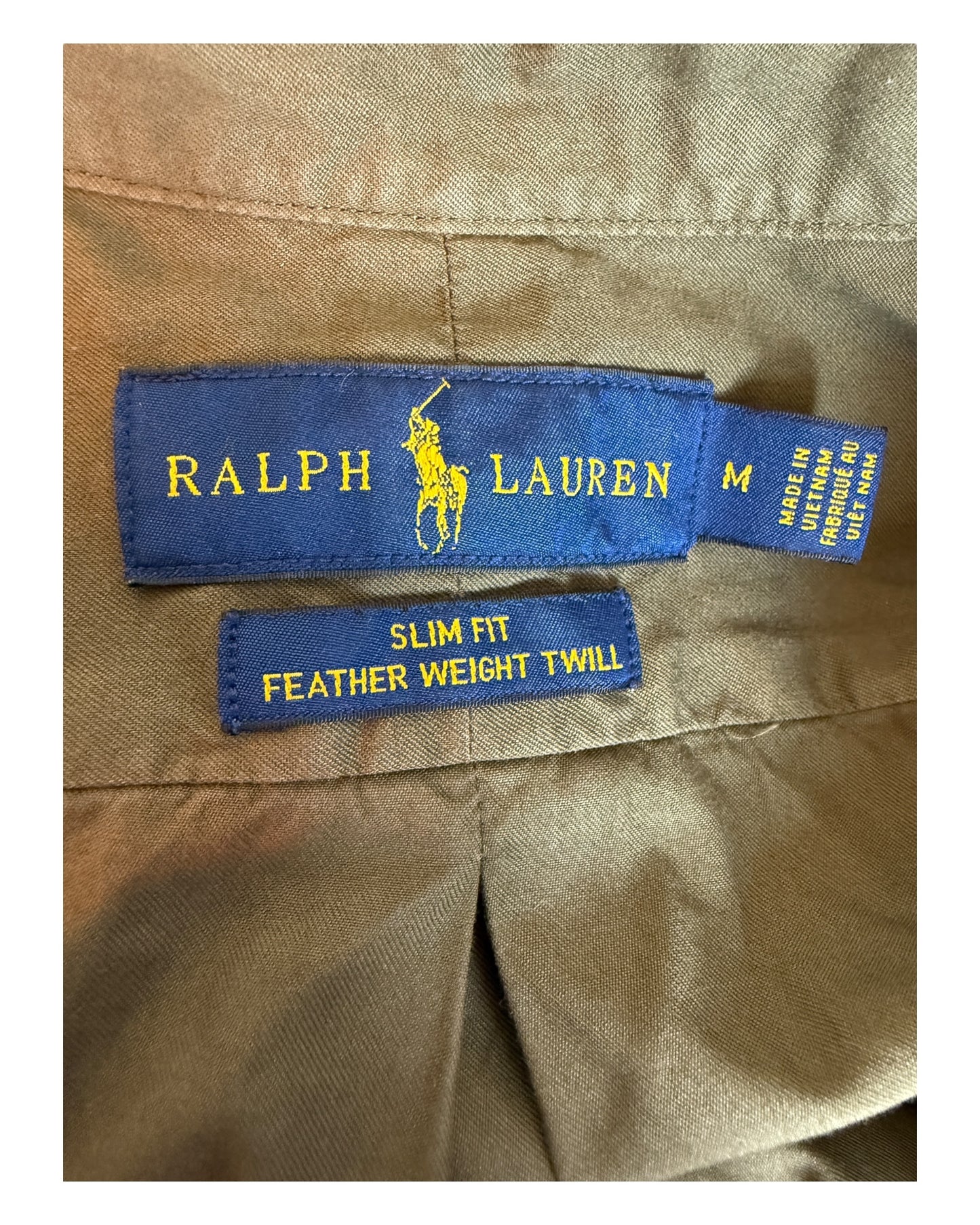 Polo Ralph Lauren Hemd khaki Größe M