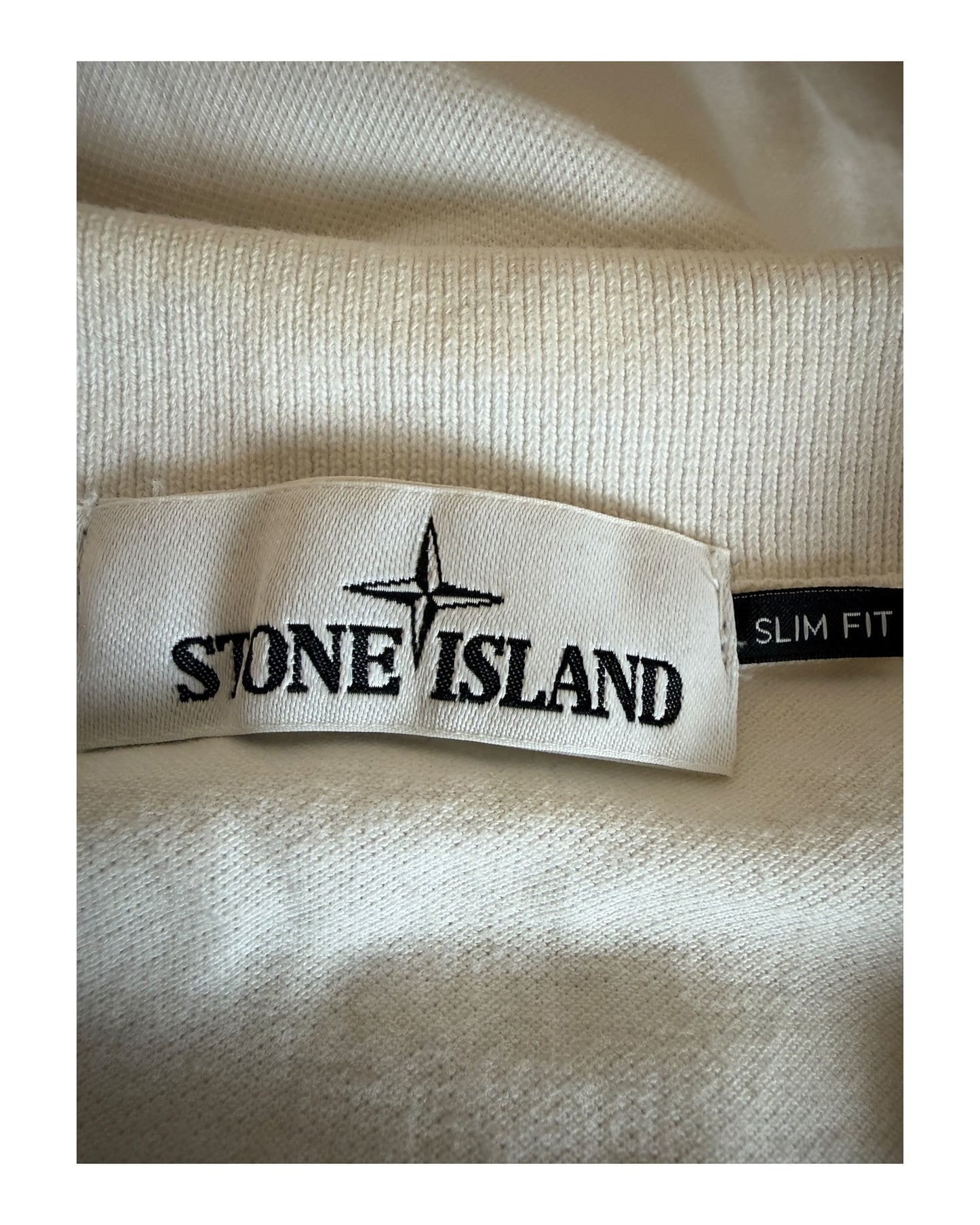 Stone Island Poloshirt weiß Größe XL