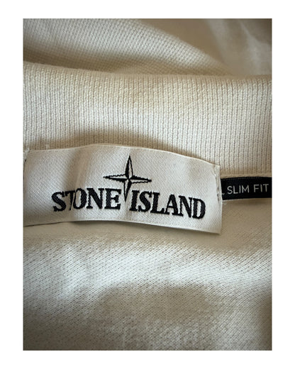 Stone Island Poloshirt weiß Größe XL