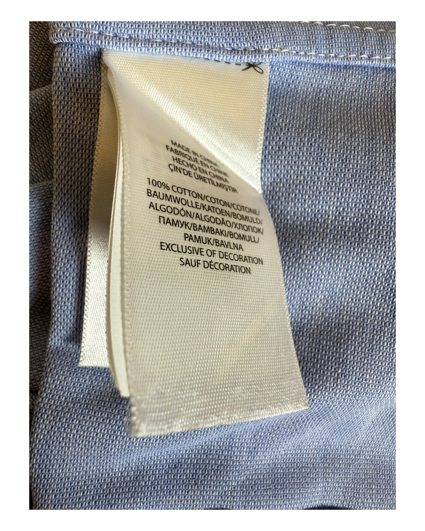 Polo Ralph Lauren Knit Oxford Bluse hellblau Größe S