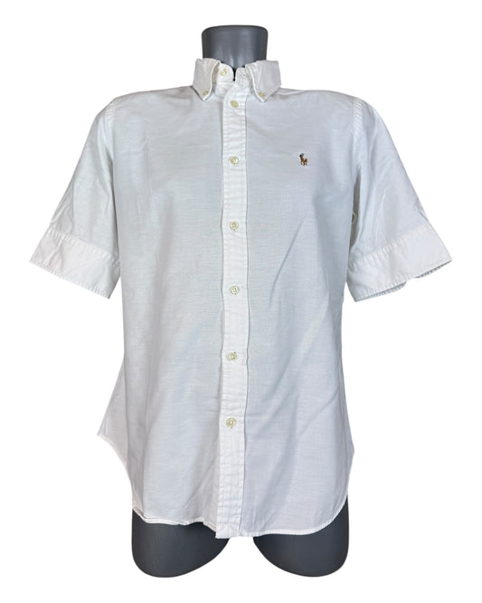 Polo Ralph Lauren Kurzarm Bluse weiß Größe M
