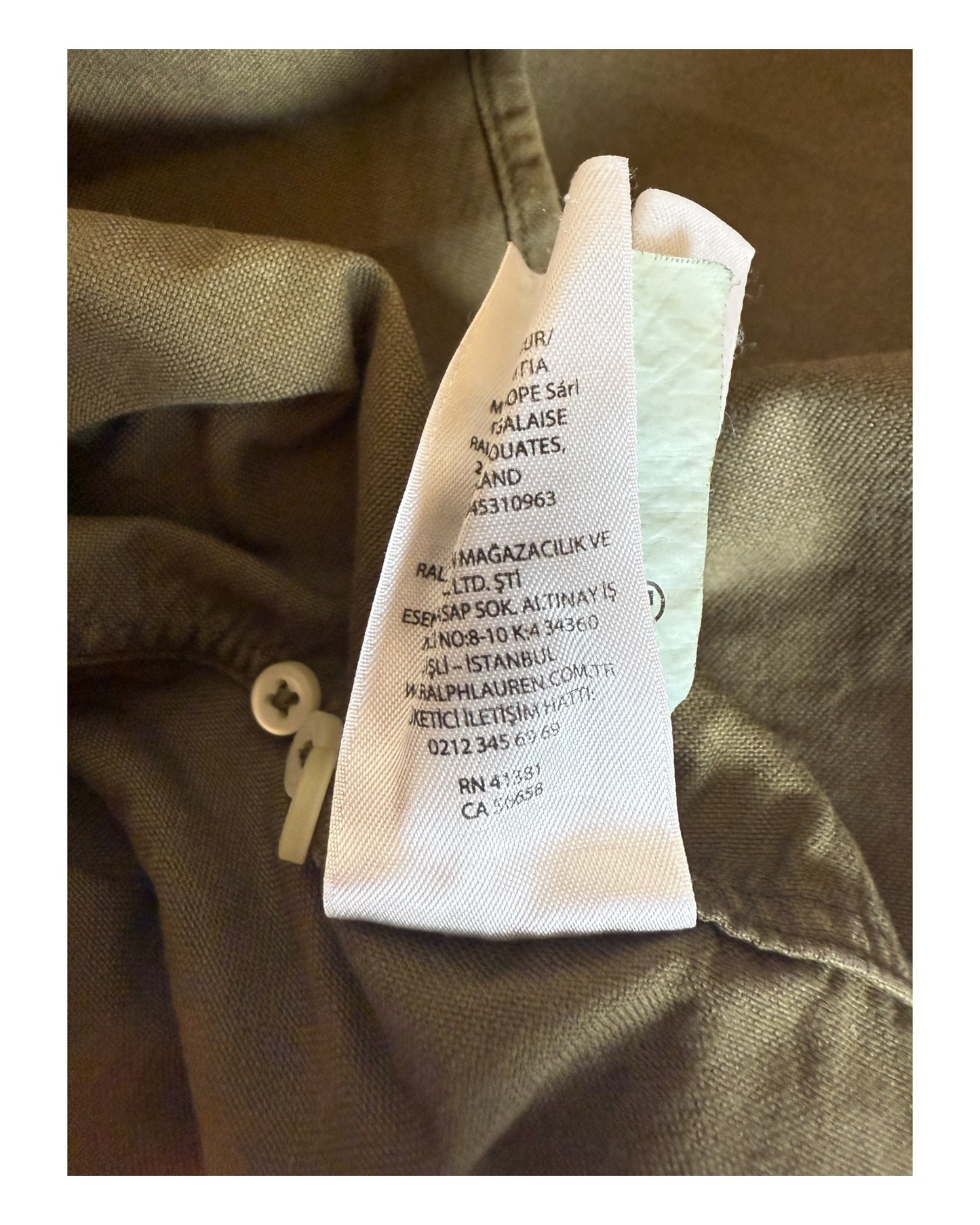 Polo Ralph Lauren Oxfordhemd khaki Größe L